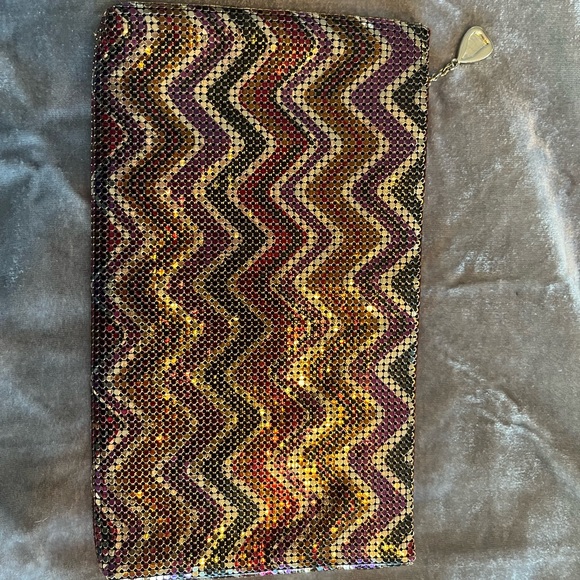 Whiting & Davis Multicolor Zigzag Clutch - Picture 6 of 13